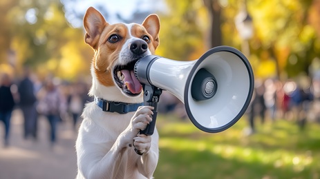 “Sorry about the barking, I’ll go on mute.”